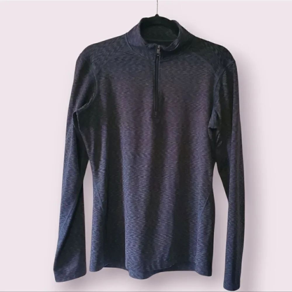 REI CO-OP 1/4 Zip Front Gray Pullover Shirt Women's Large | EUC